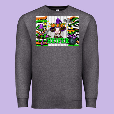 Spooky Heifer Premium Sweatshirt Designed By Artiststas