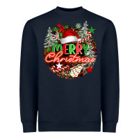 Navy Merry christmas Heavyweight Sweatshirt - FaDigitalArtStudio