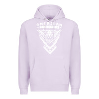Lilac American Fighter 3 Premium Hoodie - lanVoArt