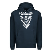Navy American Fighter 3 Premium Hoodie - lanVoArt