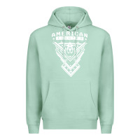 Seafoam American Fighter 3 Premium Hoodie - lanVoArt