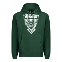 Sports Green American Fighter 3 Premium Hoodie - lanVoArt