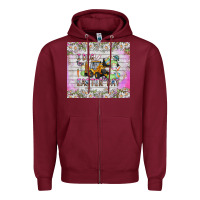 Burgundy I Dig Easter Day Zipper Hoodie - CowhideDigitalArt