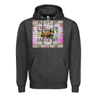 Charcoal Heather I Dig Easter Day Zipper Hoodie - CowhideDigitalArt