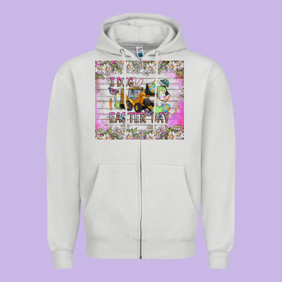 I Dig Easter Day Zipper Hoodie Designed By Cowhidedigitalart