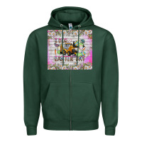 Sports Green I Dig Easter Day Zipper Hoodie - CowhideDigitalArt