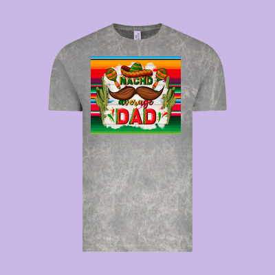 Nacho Average Dad Father's Day Vintage Tee Designed By Tumblerdesignbyshophia
