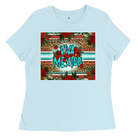 Baby Blue viva mexico long live mexico Ladies Tee - Jasminsmagicworld