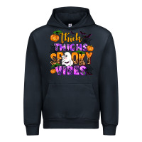 Navy thick thighs spooky vibes Urban Hoodie - AdoDesignShop