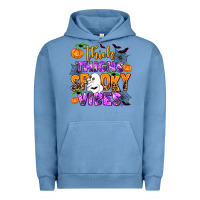 Pigment Pebble Blue thick thighs spooky vibes Urban Hoodie - AdoDesignShop
