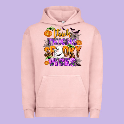 Thick Thighs Spooky Vibes Urban Hoodie Designed By Adodesignshop