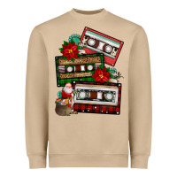Mushroom christmas cassette gemstone Heavyweight Sweatshirt - FaDigitalArtStudio