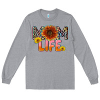 Heather Grey Mom life Mother's Day Long Sleeve Tee - CowGirlArtShop