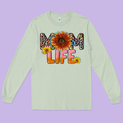 Mom Life Mother's Day Long Sleeve Tee Designed By Cowgirlartshop