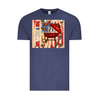 Vintage Denim red white and bbq usa flag Vintage Tee - TumblerDesignByShophia