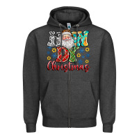 Charcoal Heather How Dy Christmas Zipper Hoodie - CowhideDigitalArt