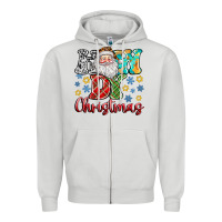 Dove Grey How Dy Christmas Zipper Hoodie - CowhideDigitalArt