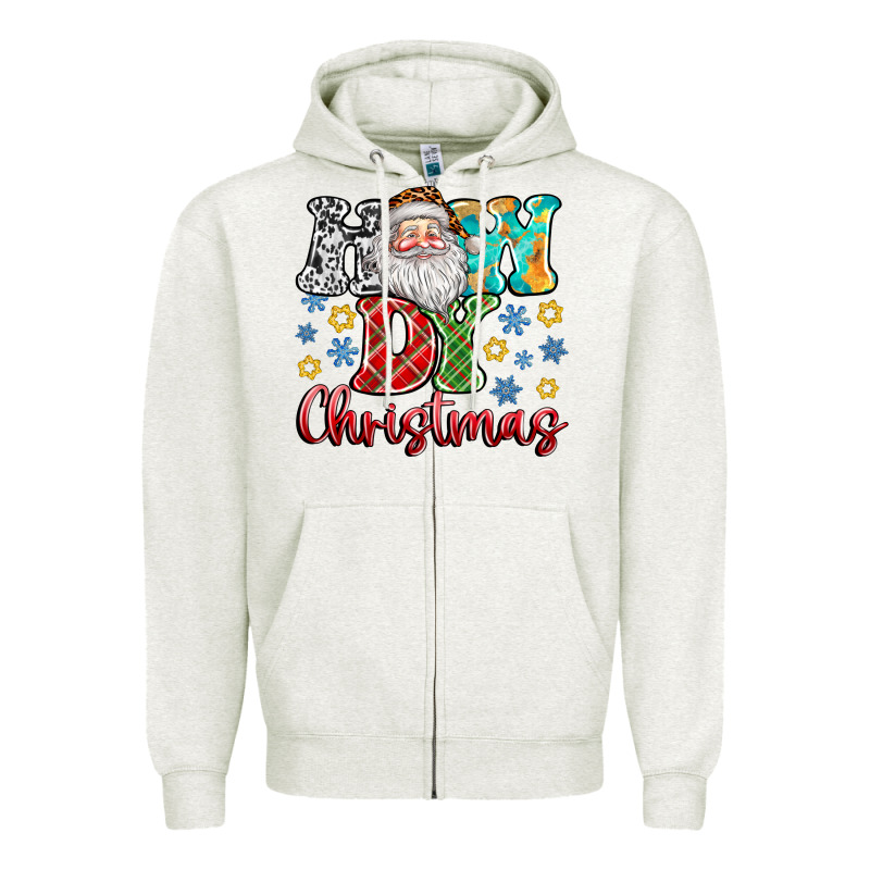 How Dy Christmas Zipper Hoodie by CowhideDigitalArt | Teevron