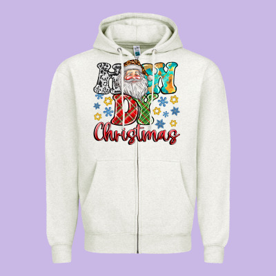 How Dy Christmas Zipper Hoodie Designed By Cowhidedigitalart