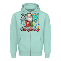 Seafoam How Dy Christmas Zipper Hoodie - CowhideDigitalArt