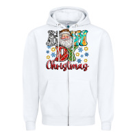 White How Dy Christmas Zipper Hoodie - CowhideDigitalArt