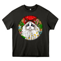Asphalt christmas ragdoll  cat Heavy Core Tee - LillyAllenDesigns