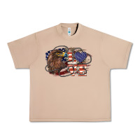 Burro Love America Eagle 4th of july Urban Heavy Tee - HowdyJamesFarm