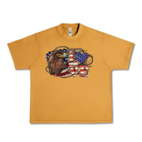 Peanut Butter Love America Eagle 4th of july Urban Heavy Tee - HowdyJamesFarm