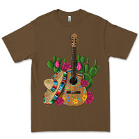 Cacao ,mexican sombrero guitar rose cactus Premium Tee - Artiststas