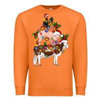 Carrot stacked christmas farm animals Premium Sweatshirt - Artiststas