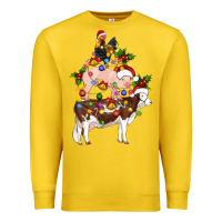 Lemon stacked christmas farm animals Premium Sweatshirt - Artiststas