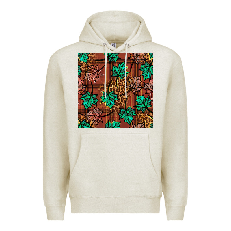 Fall Leaves Seamless Pattern Premium Hoodie by BundleAndBundleShop | Teevron