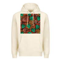 Tofu fall leaves seamless pattern Premium Hoodie - BundleAndBundleShop