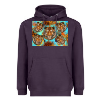 Plum Tiger Heavyweight Hoodie - Artiststas