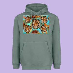 Tiger Heavyweight Hoodie Designed By Artiststas