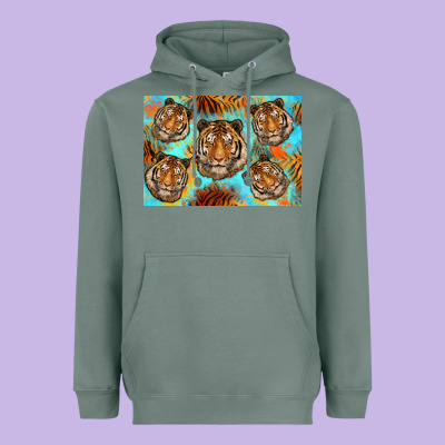 Tiger Heavyweight Hoodie Designed By Artiststas