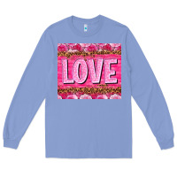 Colony Blue Love Valentine's day tumbler Long Sleeve Tee - HowdyJamesFarm