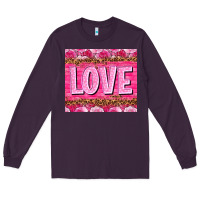 Plum Love Valentine's day tumbler Long Sleeve Tee - HowdyJamesFarm