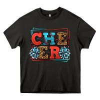 Asphalt Cheer Baseball stitchs Heavy Core Tee - LillyAllenDesigns