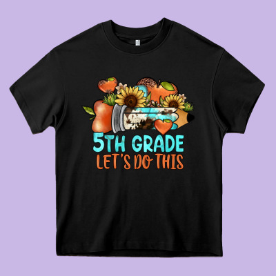 5th Grade Let's Do This Heavy Core Tee Designed By Jahusdesignshop