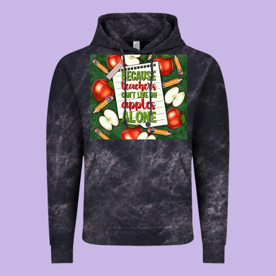 Because Teachers Can't Live On Apples Alone Tumble Vintage Hoodie Designed By Tumblerdesignbyshophia