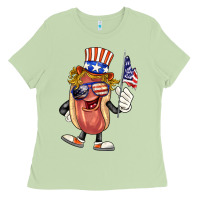 Matcha 4th of july hot dog Ladies Tee - BarkalooDesign