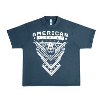 Midnight Navy American Fighter 3 Urban Heavy Tee - lanVoArt
