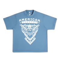 Pebble Blue American Fighter 3 Urban Heavy Tee - lanVoArt