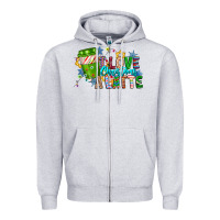 Heather Grey LIve Christmas Latte Zipper Hoodie - CowhideDigitalArt