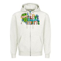 Oatmeal Heather LIve Christmas Latte Zipper Hoodie - CowhideDigitalArt