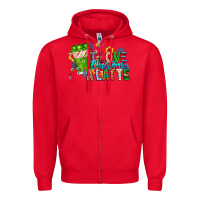 Red LIve Christmas Latte Zipper Hoodie - CowhideDigitalArt