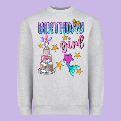 Birthday Girl Heavyweight Sweatshirt Designed By Bundleandbundleshop