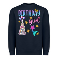 Navy birthday girl Heavyweight Sweatshirt - BundleAndBundleShop