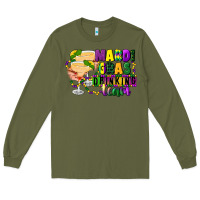 Army Green mardi gras drinking team margaritas Long Sleeve Tee - CowGirlArtShop